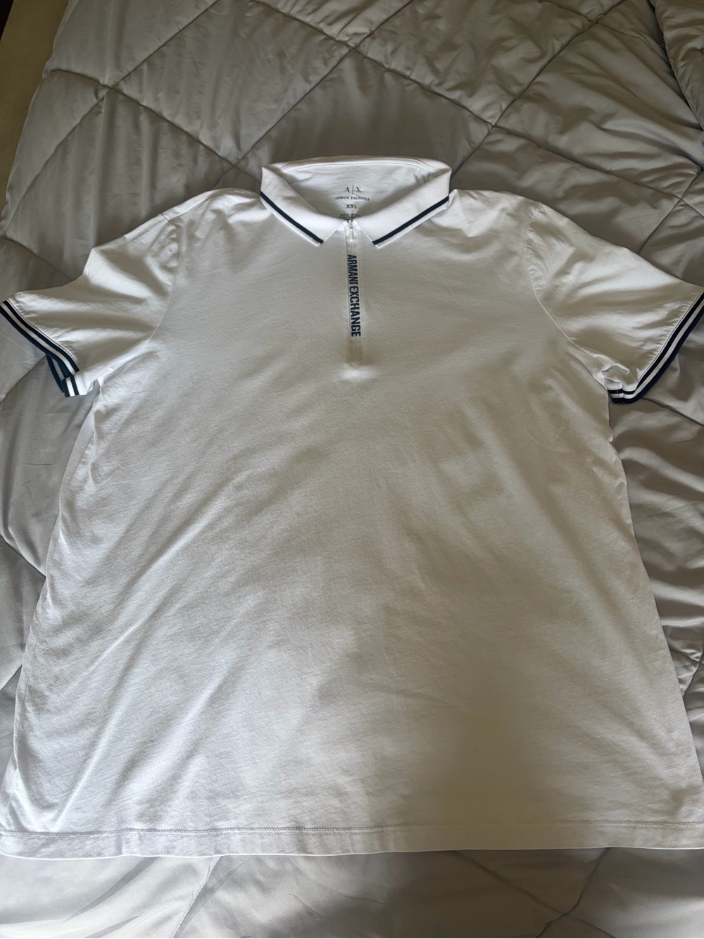 Armani Exchange Men’s White Polo Shirt